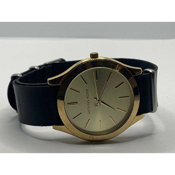 Michael Kors MK3179 Women\'s Black Leather Strap An main image 7